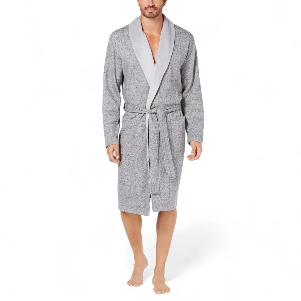 Ugg Men's Luxury Robe Pockets Grey Men's Size XL/XXL Heavyweight Thermal Warm